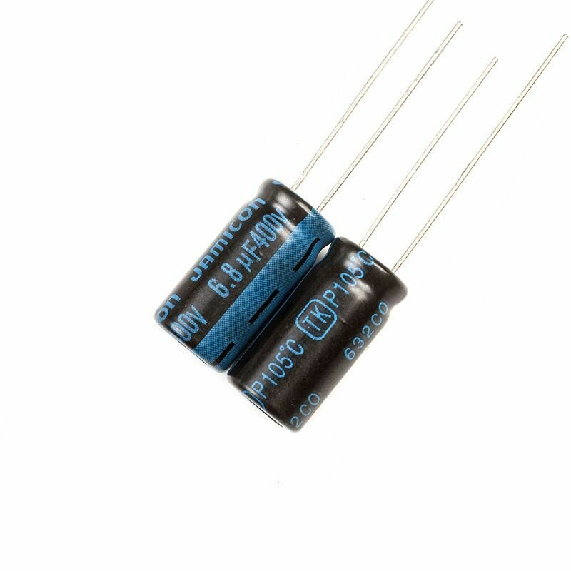 10шт. Конденсатор электролитический 400В-6.8мкФ (6.8uF-400V, 8x16мм)