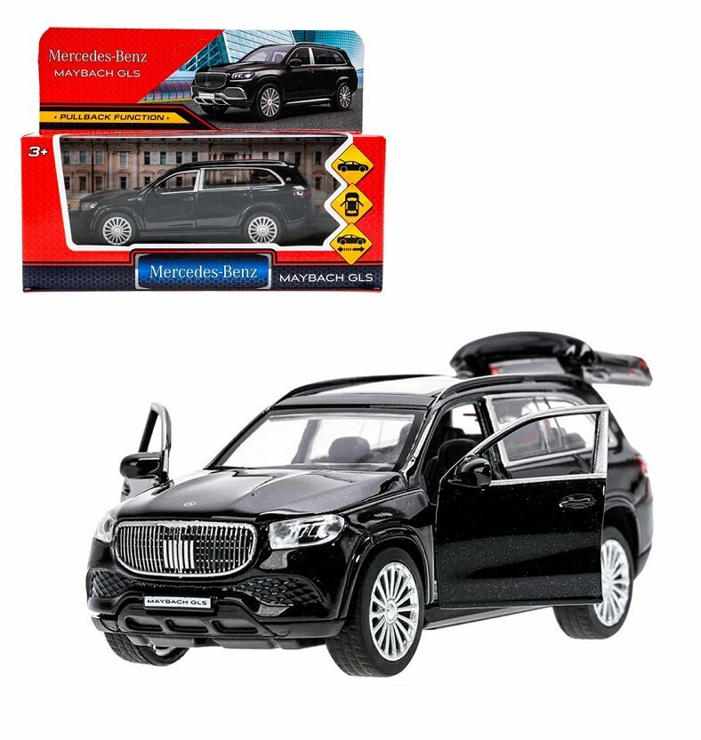 Модель Mercedes-Benz Maybach GLS 12см, мет, дв, баг, ин, черный,
