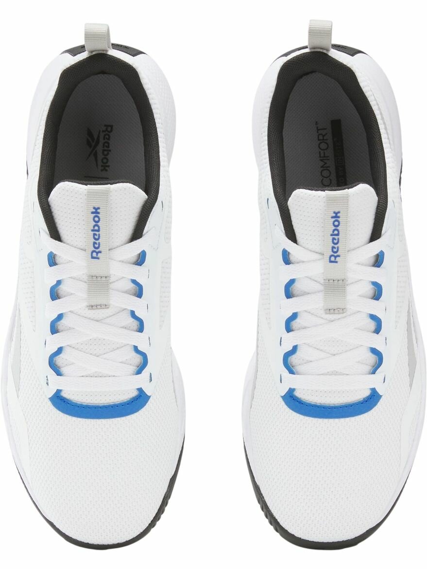Кроссовки Reebok NFX Trainer, полнота F, размер 11 US, белый/черный/голубой — фото 1
