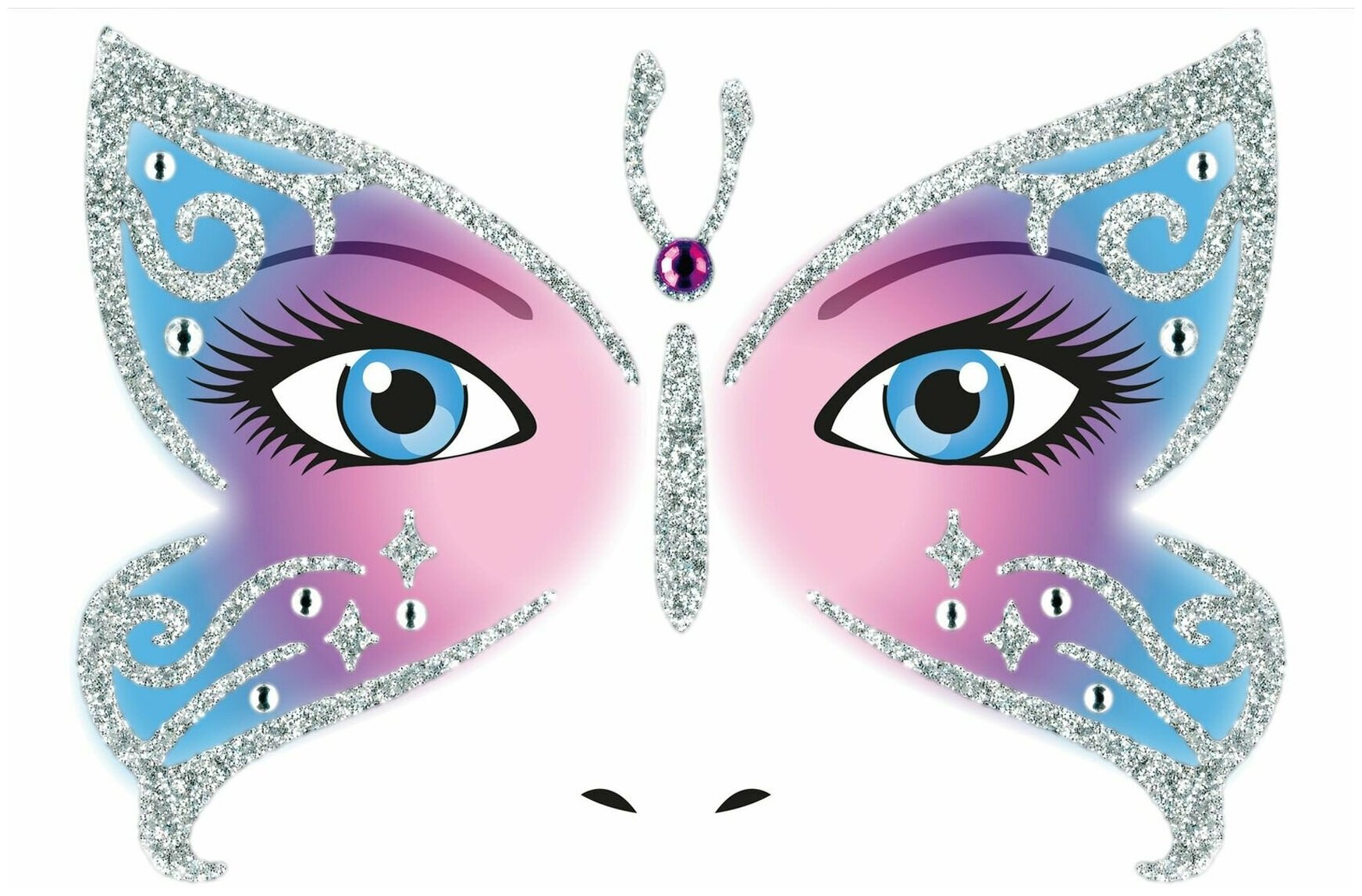 Наклейка на лицо HERMA Face Art Butterfly