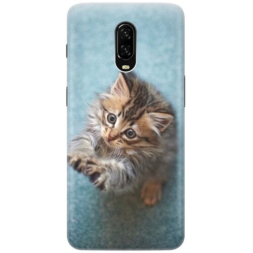 фото Re:pa накладка transparent для oneplus 6t с принтом "котёнок на голубом"