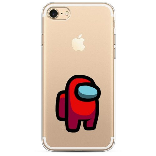 фото Силиконовый чехол "красный астронавт" на apple iphone 7 / айфон 7 case place