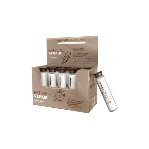 Cadiveu Professional Extreme Repair Cacau Dose Ампулы экстремального восстановления, 10 амп. х 15 мл.