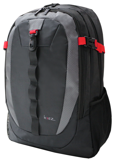 KREZ BP06 multifunctional backpack  classic 156 grey nylon