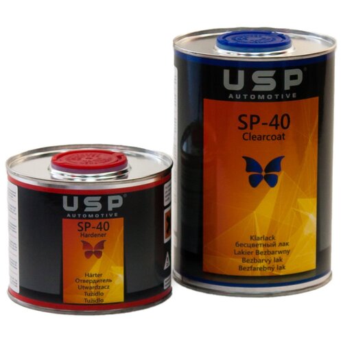 Комплект (лак, отвердитель для лака) USP AUTOMOTIVE SP-40 MS 2:1 Clearcoat 1000 мл 500 мл