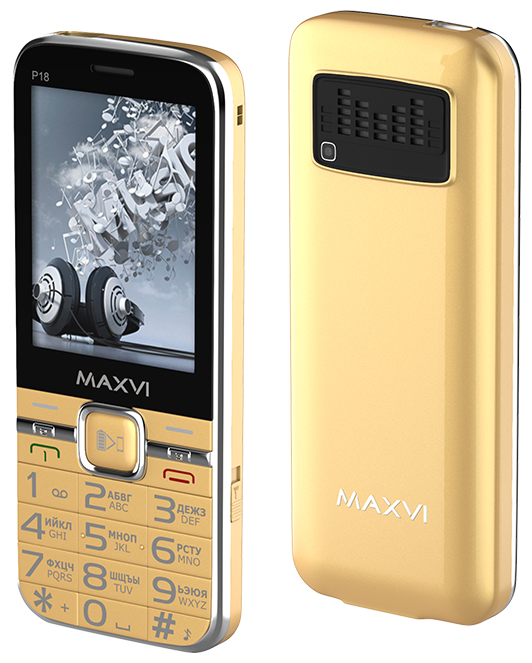 Телефон Maxvi P18 gold .