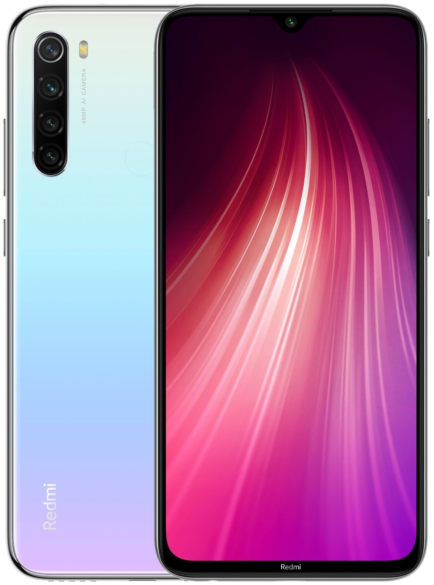 Смартфон Xiaomi Redmi Note 8 2021 4/128 ГБ Global, Dual nano SIM, белая полночь