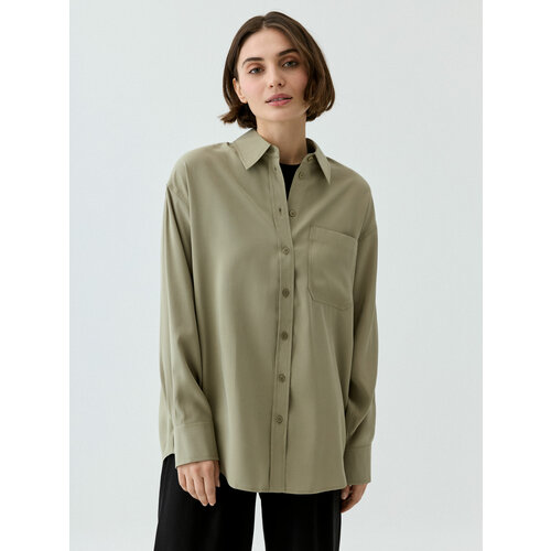 Рубашка Sela, размер L INT, хаки куртка sela размер l int хаки зеленый