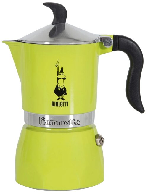 Гейзерная кофеварка Bialetti Fiammetta, 120 мл, 120 мл, лайм