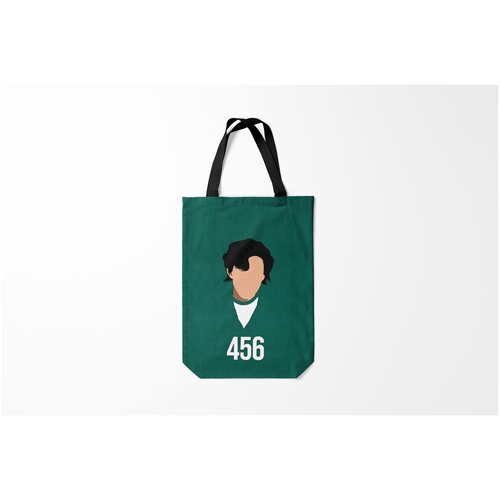 фото Сумка-шоппер / 31х42 см / сериалы / игра в кальмара номер 456 / / burnettie