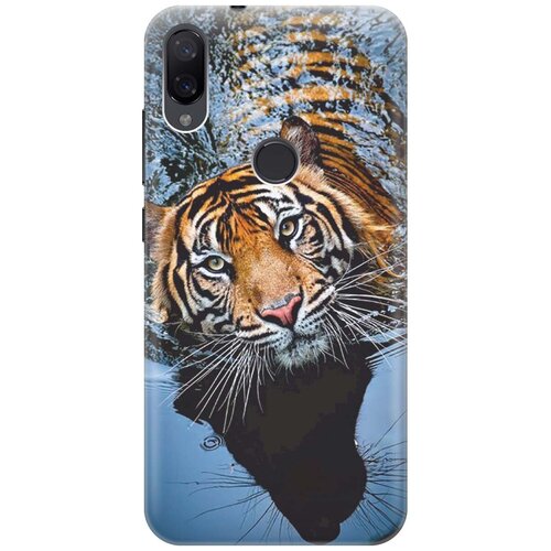 фото Re:pa накладка transparent для xiaomi mi play с принтом "тигр купается"