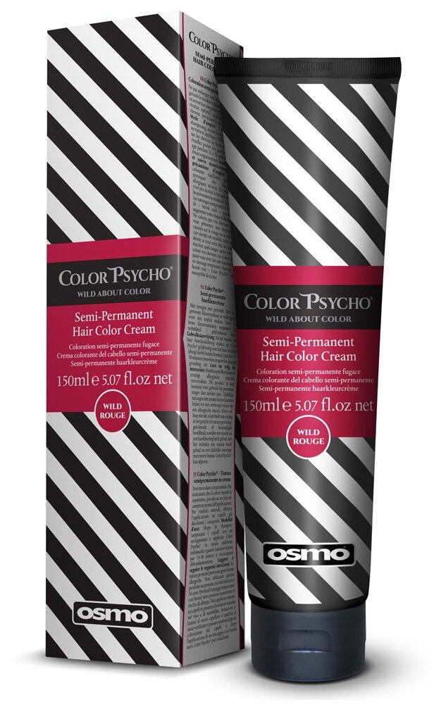 OSMO COLOR PSYCHO Краситель прямого действия Wild Rouge "Дикий алый", 150 мл