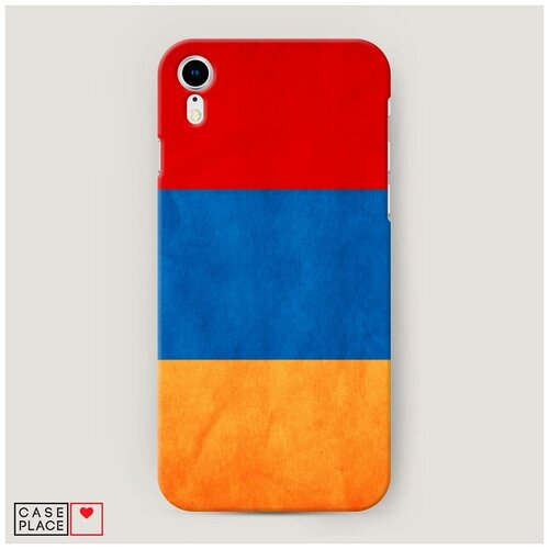 фото Чехол пластиковый iphone xr (10r) флаг армении case place