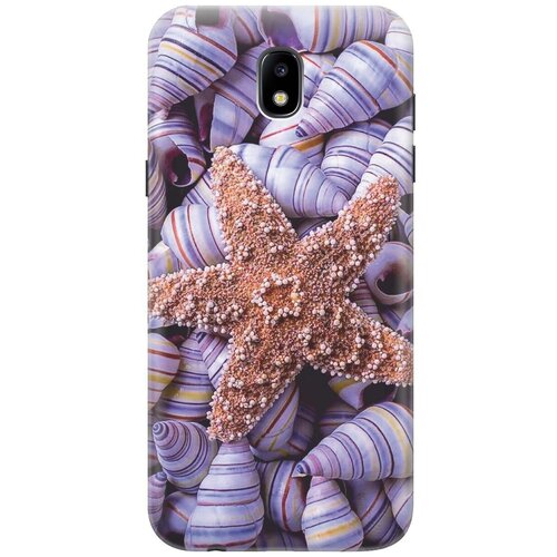 фото Re:paчехол - накладка artcolor для samsung galaxy j5 (2017) с принтом "сиреневые ракушки"