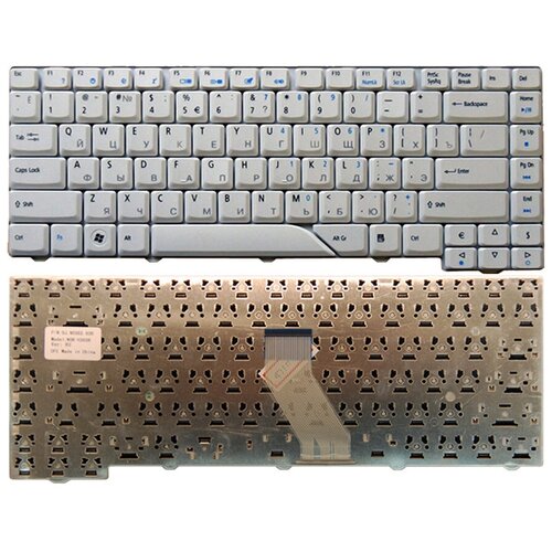 Клавиатура для ноутбука ACER Aspire 4720Z белая вентилятор кулер для ноутбука acer aspire 4320 4320g 4720 4720g 4720z