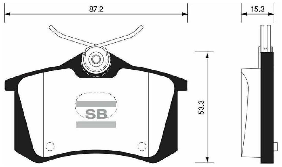 Колодки тормозные задние SP1391