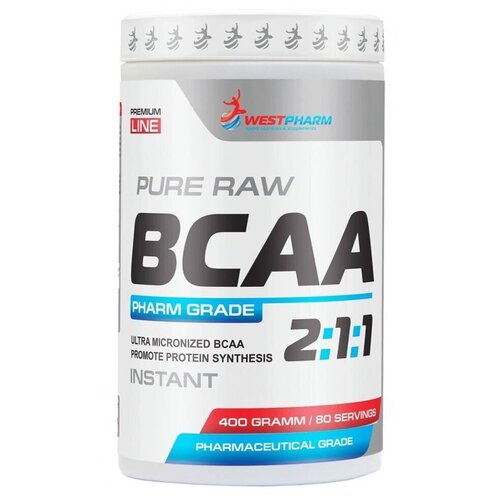 WestPharm BCAA 2:1:1 400 гр (WestPharm) Клубника-киви westpharm bcaa 2 1 1 400 гр westpharm клубника киви