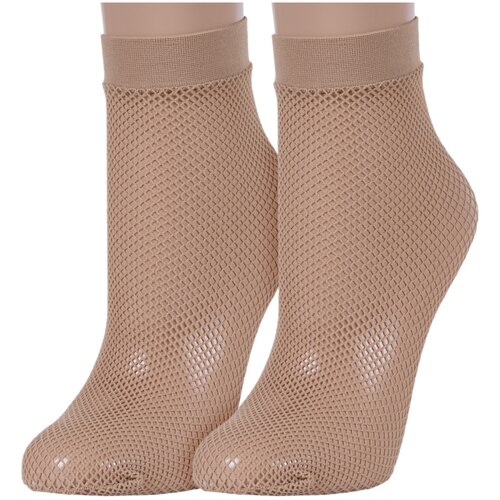 Женские носки Conte укороченные, размер 23-25, бежевый