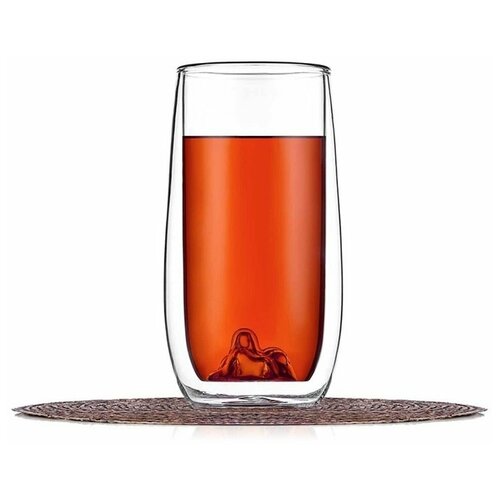 Стакан из двойного стекла с рельефным дном TS 320мл