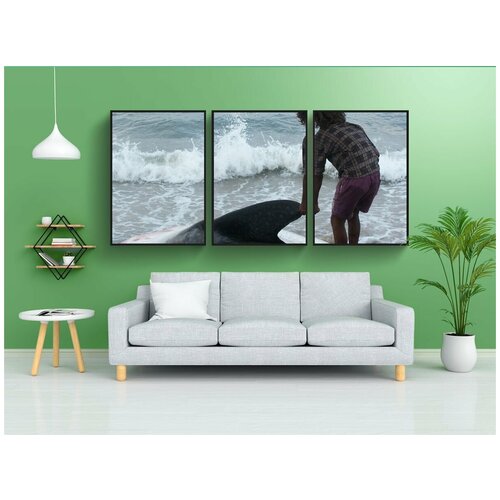 фото Набор модулных постеров для интерьера "индия, море, океан" 60x90 см. в тубусе, без рамки lotsprints