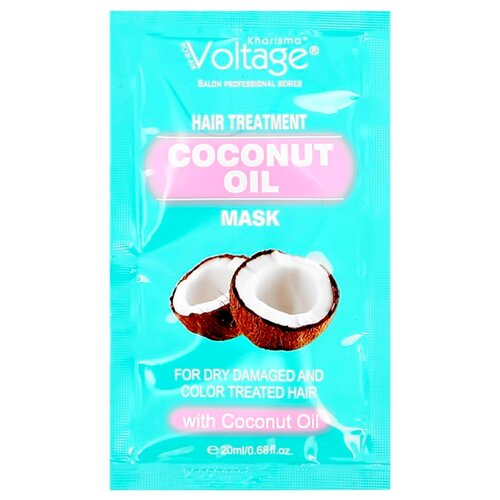 Купить Маска для волос KHARISMA VOLTAGE с кокосовым маслом для сухих, поврежденных и окрашенных волос 20 мл
