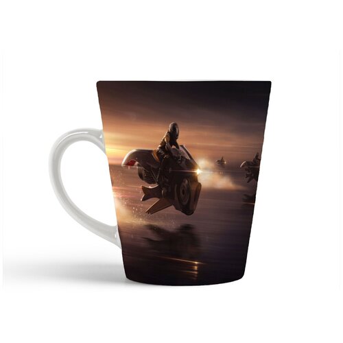 фото Кружка-латте coolpodarok мотоциклы будущего летающий мотоцикл