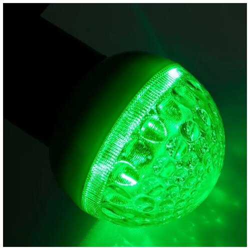 фото Лампа светодиодная led 1 вт е27, зеленый, шар neon-night (405-214)