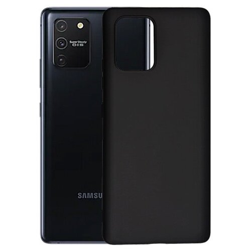фото Матовый чехол mattecover для samsung galaxy s10 lite g770 силиконовый черный