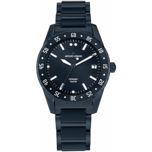 Наручные часы JACQUES LEMANS High Tech Ceramic, синий