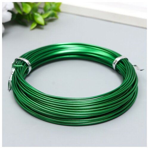 Проволока для творчества d 15 мм зеленый рул10 м 761₽