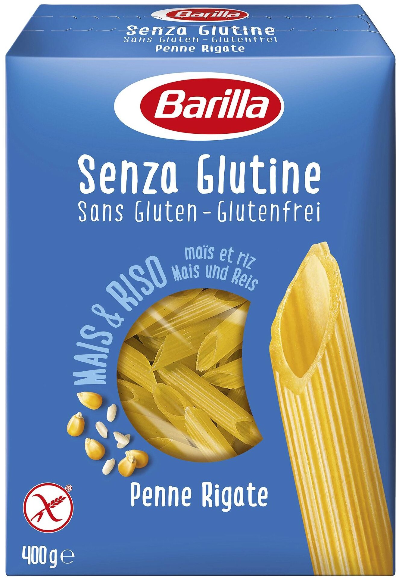 Barilla Макароны Senza Glutine  без глютена, перья, 400 г