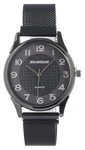 Часы наручные кварцевые мужские "Bolingdun", d-4 см, магнитный ремешок