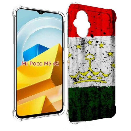 Чехол MyPads герб флаг таджикистан для Xiaomi Poco M5 задняя-панель-накладка-бампер чехол mypads герб флаг крыма для xiaomi poco m5 задняя панель накладка бампер