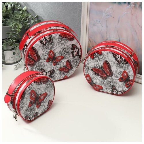 ооо сим Шкатулка кожзам для косметики 