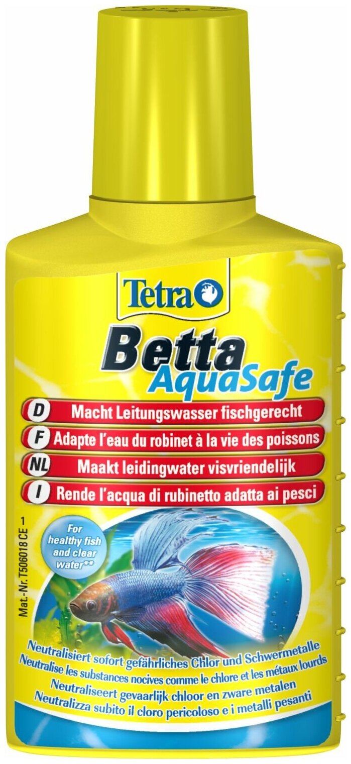 Кондиционер для подготовки водопроводной воды TETRA Betta AquaSafe 100 мл. - фотография № 16