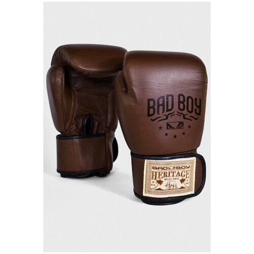 фото Перчатки для бокса bad boy heritage thai boxing gloves коричневый 12 унций