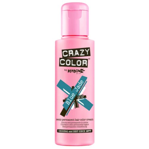 Crazy Color Краситель прямого действия Semi-Permanent Hair Color Cream, 67 blue jade, 100 мл