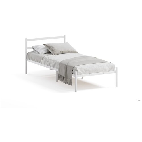 Кровать разборная металлическая Мета 04.000.9005-01 (900*2000мм), белая