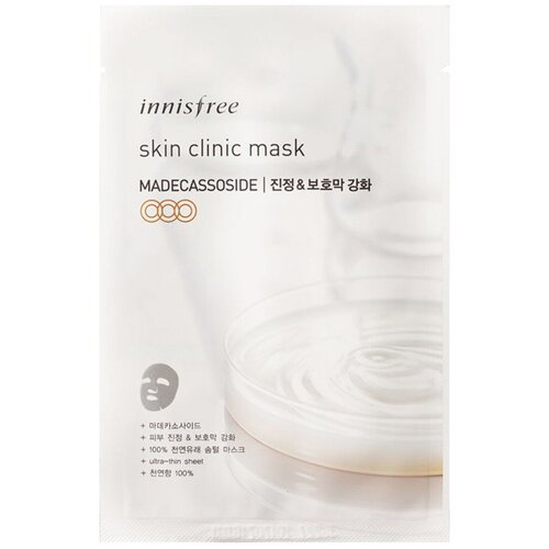 Innisfree успокаивающая маска Innisfree Skin Clinic Mask - Madecassoside innisfree skin clinic mask idebenone