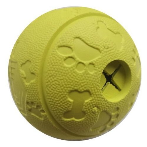Игрушка для собак HOMEPET мяч с отверстиями для лакомств SNACK Ф 8 см