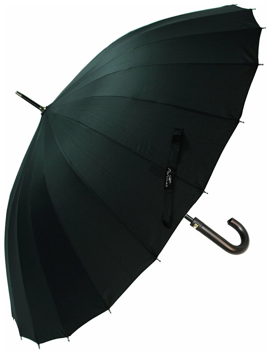 Мужской зонт-трость Popular Umbrella 24 спицы полуавтомат 800/800L/черный