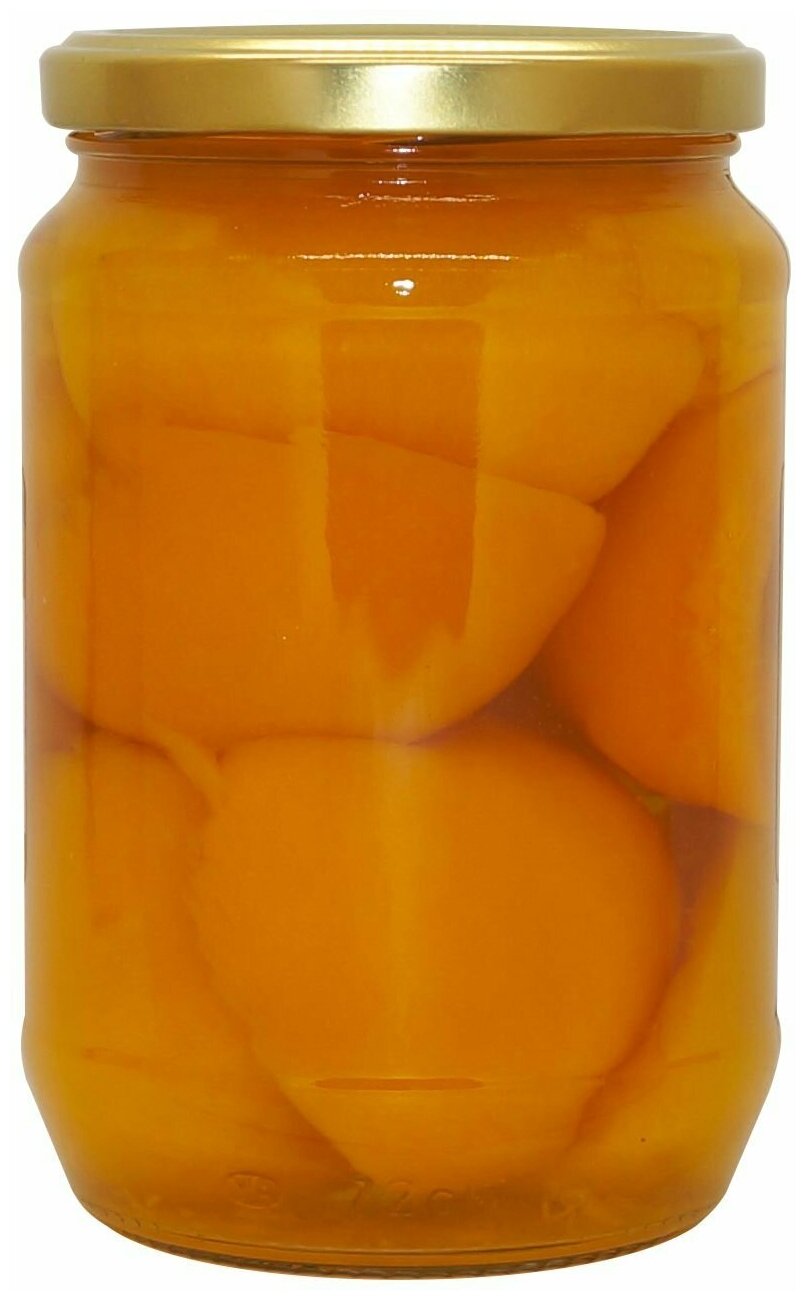Персики половинки отборные в сиропе DELPHI 680г