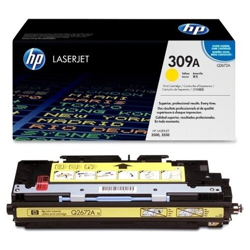 Картридж HP Color LaserJet 3500, 3550 (4000 стр.) Yellow Q2672A картридж nv print q2672a для hp 4000 стр желтый