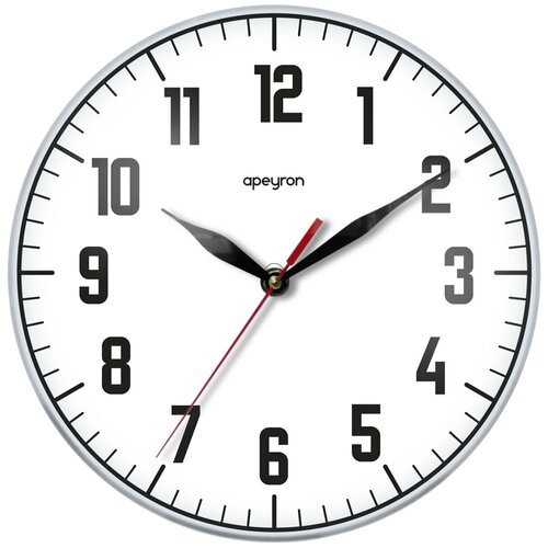 Часы настенные аналоговые Apeyron PL1612022, круглые, 25x25x4см