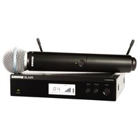 SHURE BLX24RE/B58 M17 662-686 MHz радиосистема вокальная с капсюлем микрофона BETA 58. Кронштейны для крепления в рэк