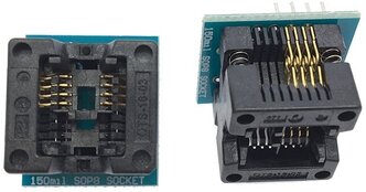 Переходник sop8 - dip8 для программатора