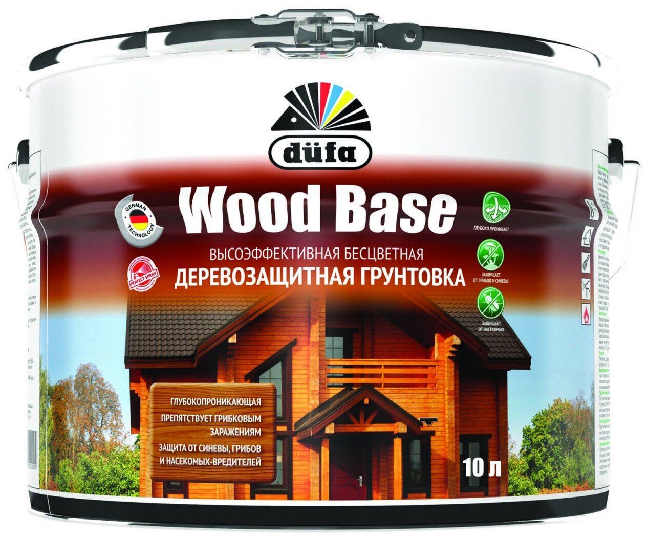 Грунтовка деревозащитная Dufa Wood Base (10л)