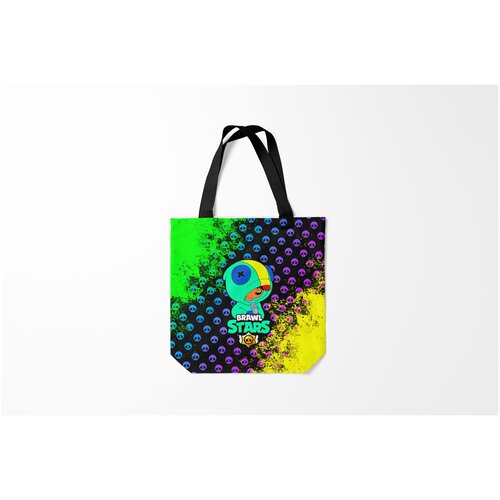 фото Сумка-шоппер / 40х40 см / геймерам / brawl stars leon burnettie