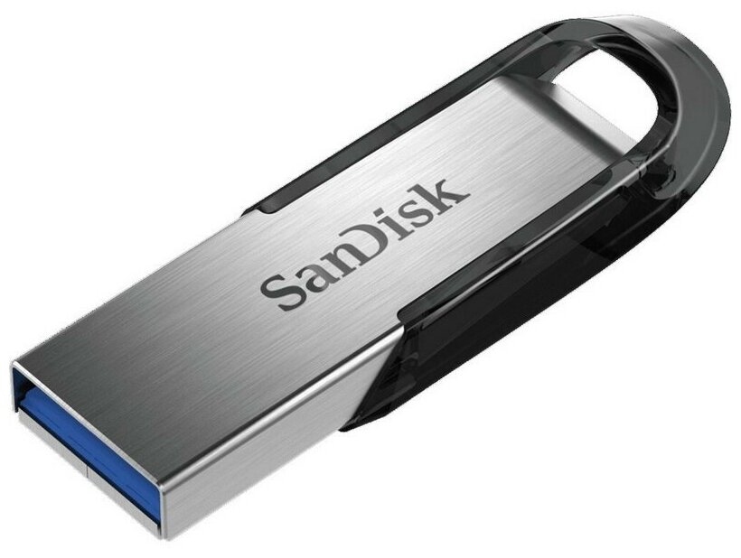 Флеш-память SanDisk Ultra Flair, 128Gb, USB 3.0, с/чер, SDCZ73-128G-G46