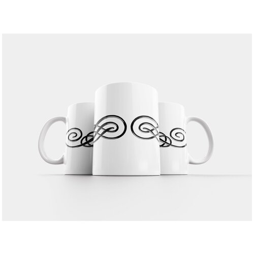 фото Кружка "черный металл, орнаментальный, процветать" 320 мл lotsprints